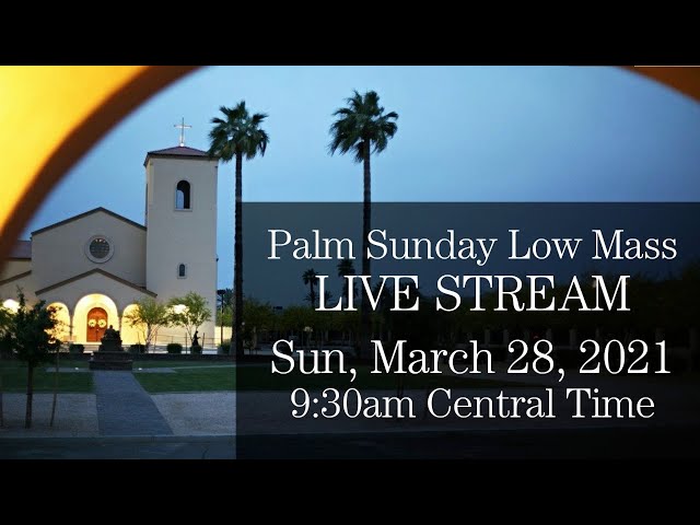 Live Mass: Palm Sunday Low Mass 2021