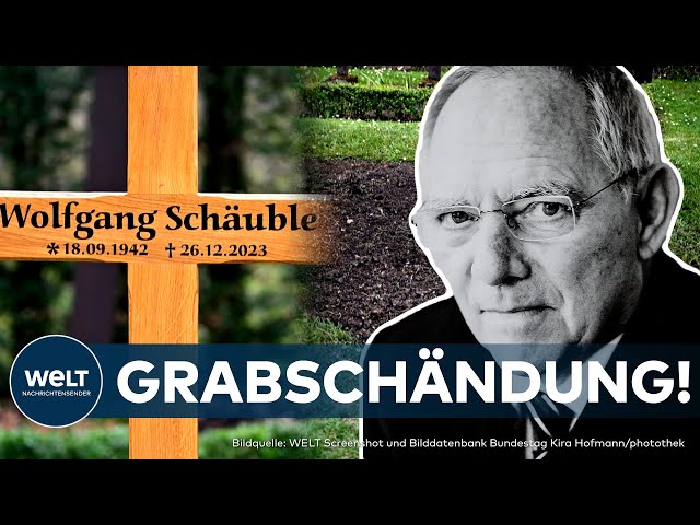 OFFENBURG: "Ermittlungen laufen!" - Grab von Wolfgang Schäuble geschändet! - Staatsschutz ermittelt!