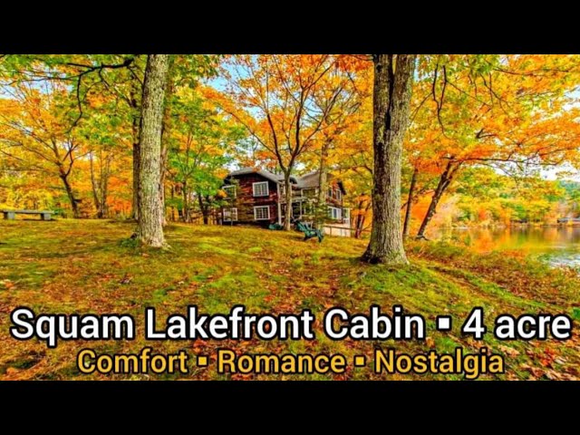 New Hampshire Waterfront Cabins For Sale | 4 acres | Lakefront Cabins For Sale | Log Cabins