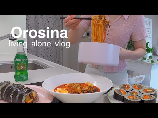 living alone vlogㅣGoing to IKEA, Cooking Bulgogi Gimbap, Soft tofu Jjamppong, Braised Mackerel