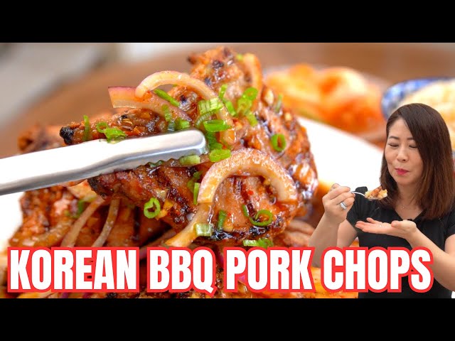 Making AUTHENTIC Korean BBQ at home! EASY Korean Pork Chop Recipe: Perfect for your next BBQ party!