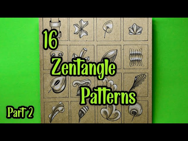 16 Easy 3D Zentangle Patterns || Part 2 || Easy Drawing