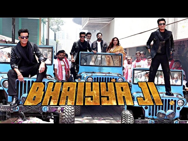 Bhaiyya Ji Trailer Launch - Manoj Bajpayee Dashing Entry On Open Gypsy🤯