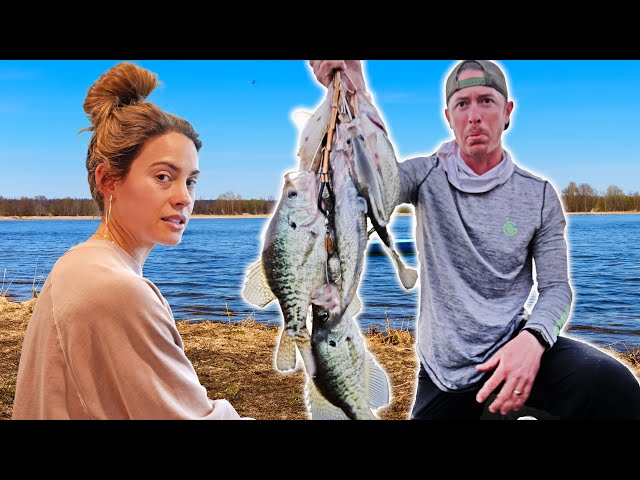 Catching Big Crappies on Hand Tied Jigs | Family Catch & Cook