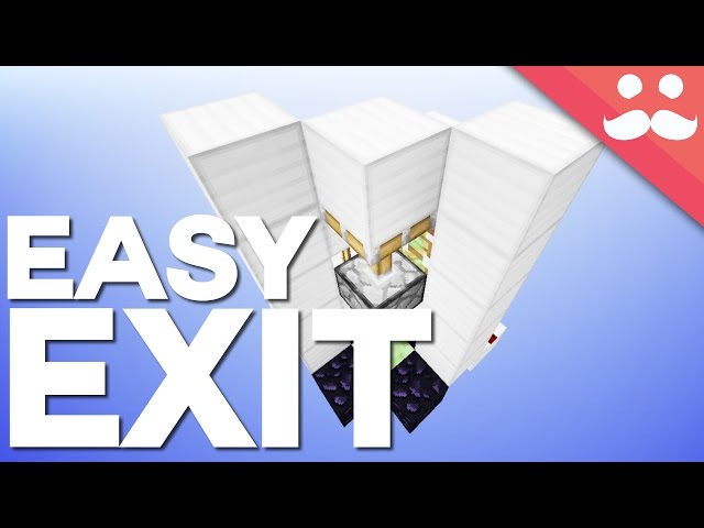 Minecraft: The Easy Exit Hidden Trapdoor! [Day 12!]