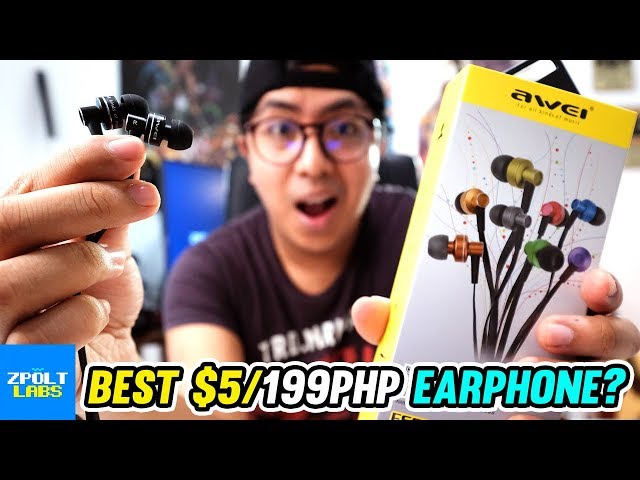 AWEI ES900i REVIEW - Best $5/199php Earphones??
