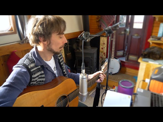 Recording On My Boat - 'That Portion' by Benny Jones - song writer, off grid musician, narrowboat