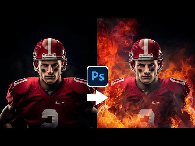 Create Stunning Fire Effects in Photoshop : Easy Tutorial | Free PNG Fire Overlays #freeoverlays