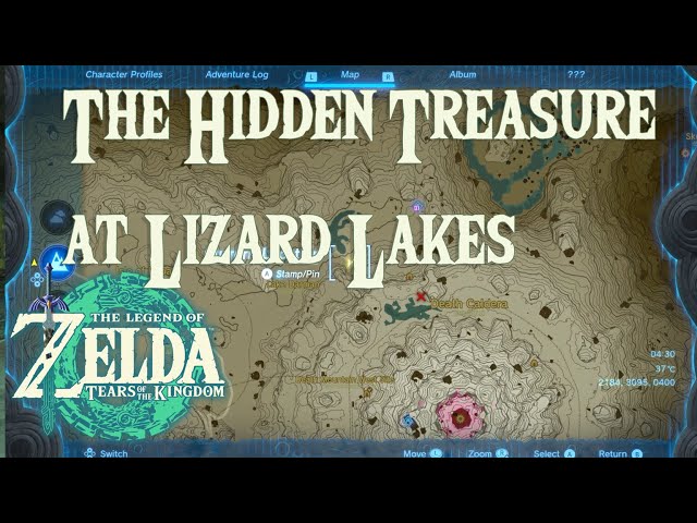 The Hidden Treasure at Lizard Lakes Location Guide - The Legend of Zelda: Tears of the Kingdom