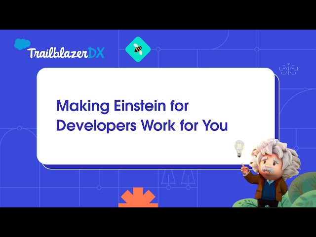 Making Einstein for Developers Work for You