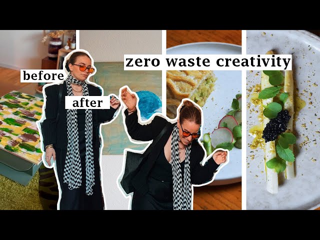 a week in my zero waste life // creative projects, repairing, thrift finds and one rad concert