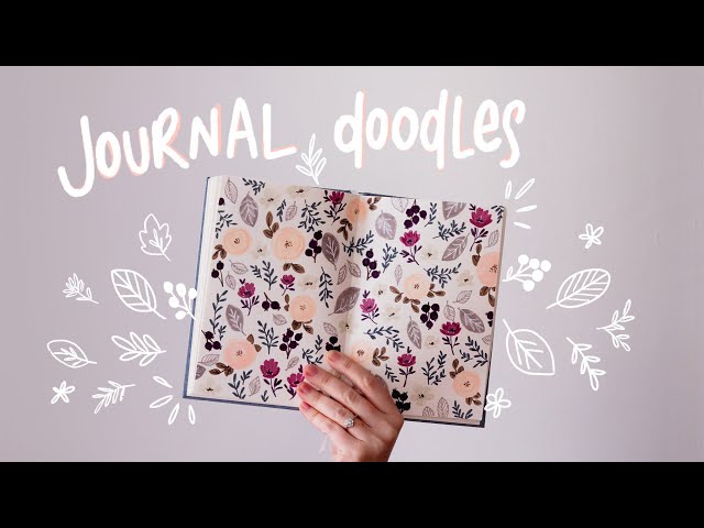 Floral Doodle Practice | Two Page Journal Decor