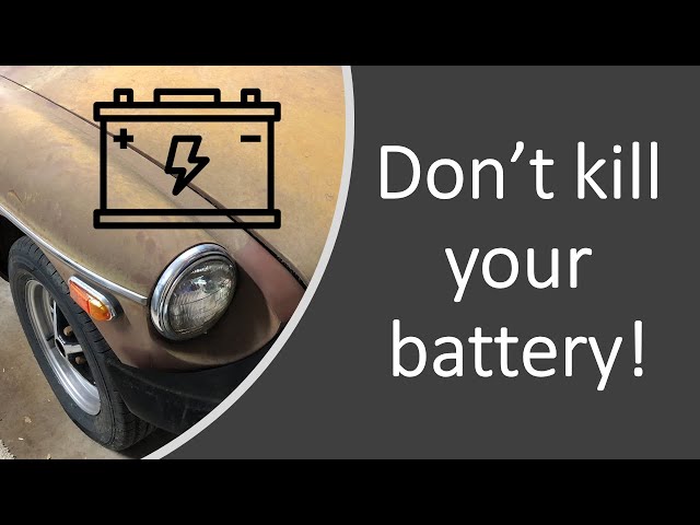How to keep your project car battery alive!