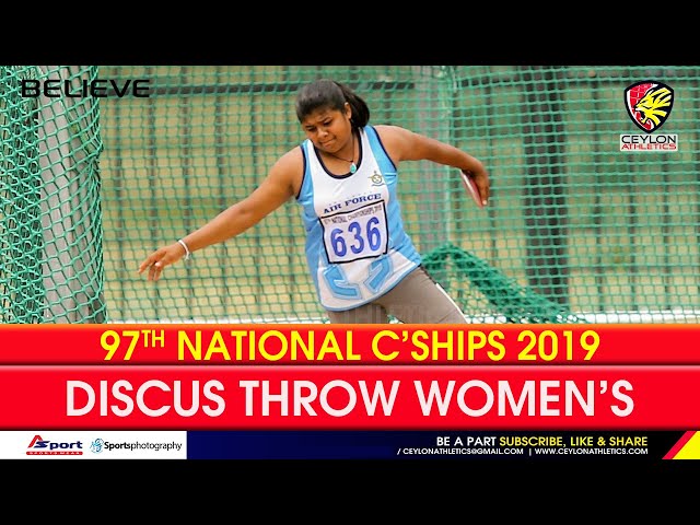 Discuss Throw Womens Finals     97th National Athletics Championship 2019