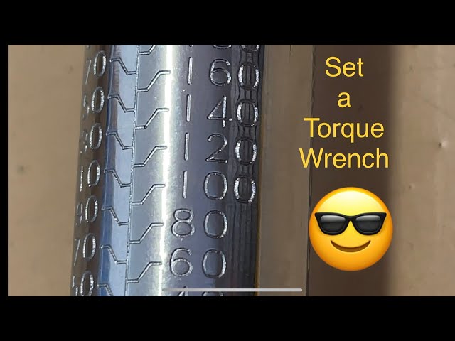 Setting a torque wrench. Easy!