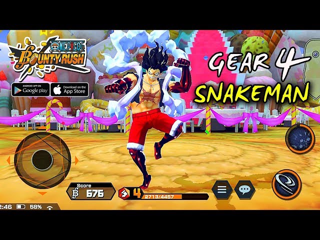 Luffy Gear 4 SNAKEMAN - ONE PIECE Bounty Rush Gameplay (Android/IOS)