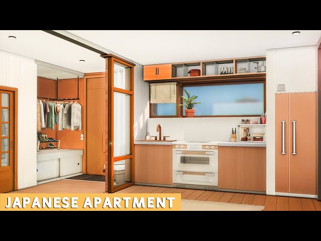 ☕🍃Eco Modern. Japanese-Inspired Apartment (Pinecrest 404) | NoCC | Sims 4 Stop Motion