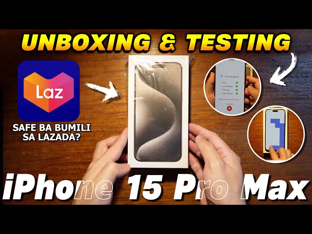 Unboxing iPhone 15 Pro Max Natural Titanuim (Paano i-Check ang iPhone kung may Problema)
