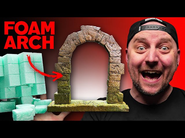 How to make Stone Arch Dungeon Doors out of XPS FOAM!