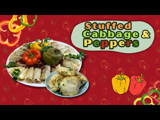 🍽️ Cabbage & Pepper Perfection: Unveiling Stuffed Magic! 🥬🫑✨