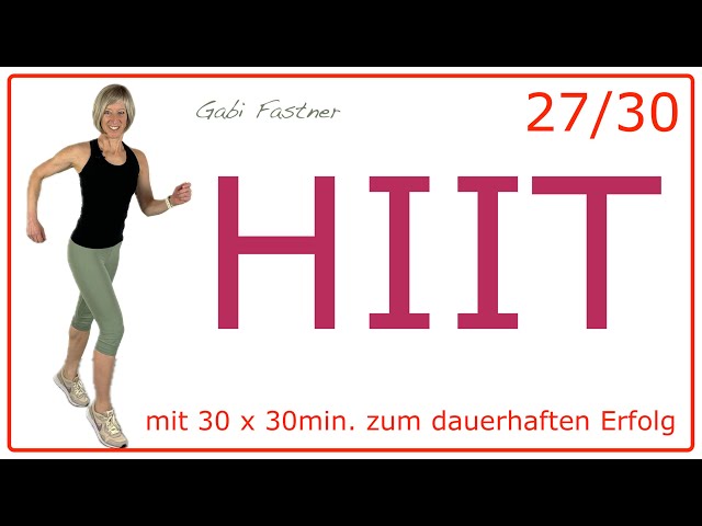 27/30 🍓30 min. High-Intensity-Intervall-Training | HIIT-Cardio ohne Geräte, im Stehen