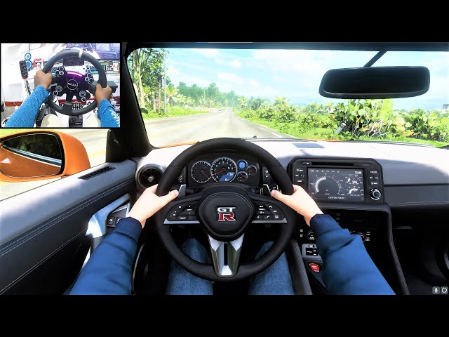Nissan GT-R R35 - Forza Horizon 5 | Moza R9 CS Steering Wheel Gameplay