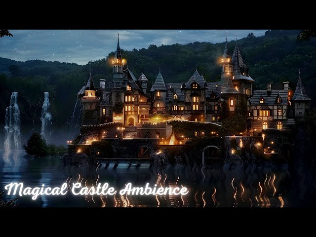 Nighttime Ambient Sounds - Magical evening at the midieval castle -   #ambient #fantasyworld #castle