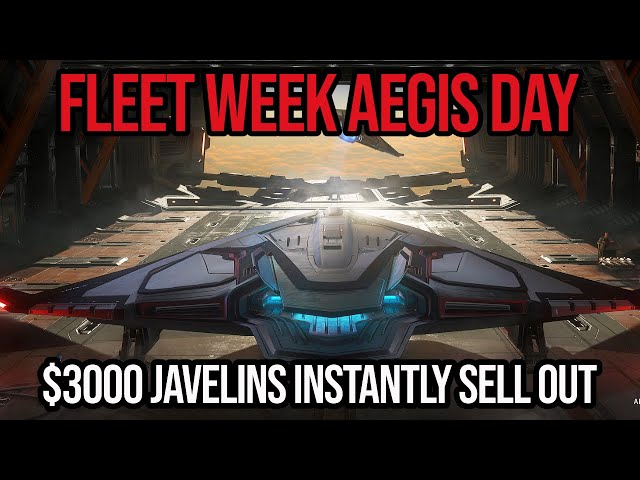 Star Citizen Fleet Week Aegis Day - Idris & Javelin Instantly Sell Out - Firebird Now Available!