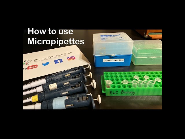 Micropipettes explained! How to use a Micropipette!