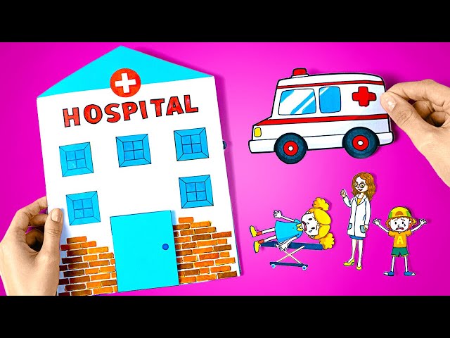 DIY Paper Hospital Game For Kids 🏥 Easy Paper Crafts