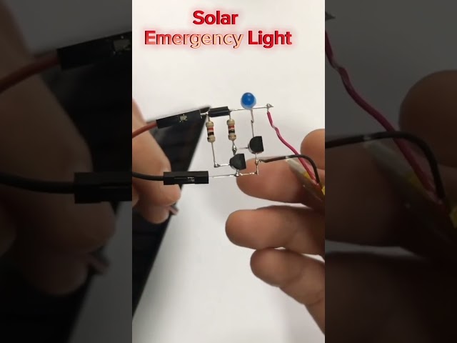 Solar Emergency Light with Auto Battery Charging #diy