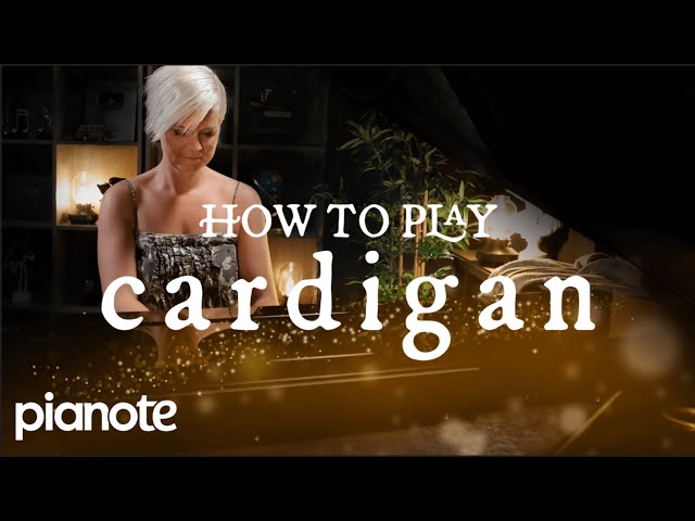 How To Play "Cardigan" by Taylor Swift (Beginner Piano Lesson)