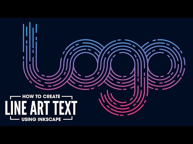 Inkscape Tutorial: Line Art Logo Text