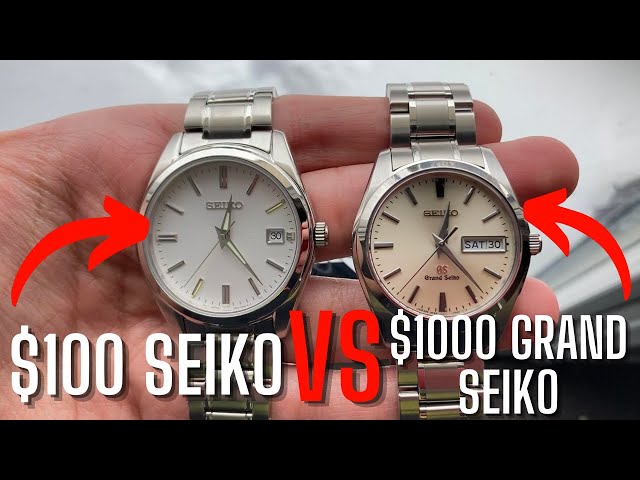 $100 Seiko Quartz vs $1000 Grand Seiko Quartz (SUR307 vs SBGT035)