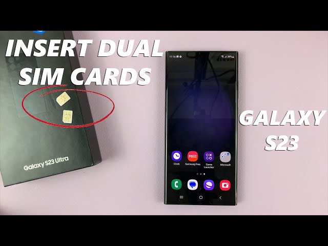 How To Insert / Remove SIM Card in Samsung Galaxy S23, S23+ and S23 Ultra (DUAL SIM)