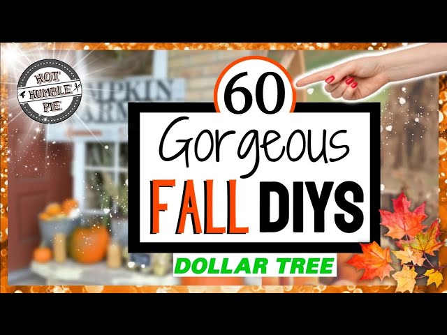 BEST FALL DIYS for FALL DIY HOME DECOR | FALL CRAFTS | Dollar Tree DIY