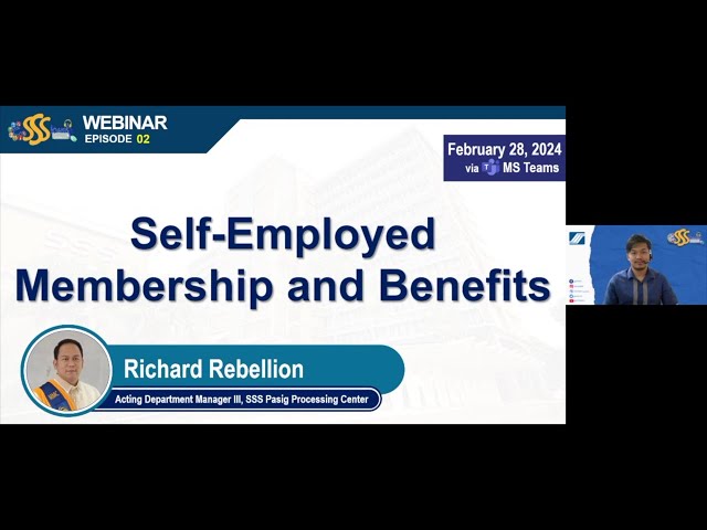 #eSSSkwela Webinar S03E02 | Self-employed membership and benefits