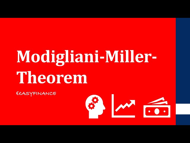 Modigliani Miller Theorem | Was ist das Modigliani Miller Theorem? | einfach erklärt
