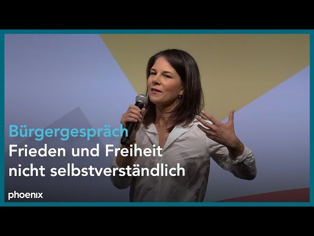 Außenministerin Annalena Baerbock (B'90/Grüne) beim Bürgergespräch | 26.05.24