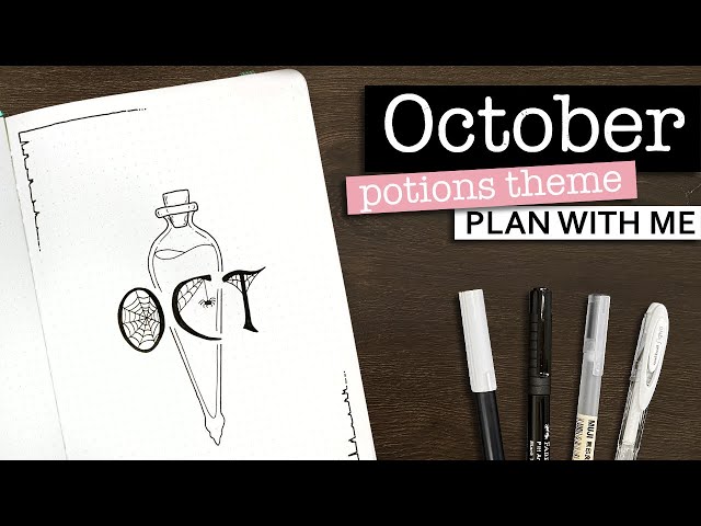 October Bullet Journal Setup 💜 Potions themed bujo