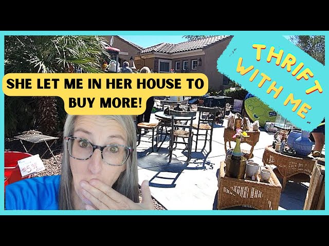 She Let Me In Her House to Buy More - Thrift With Me at Yard Sales in Las Vegas