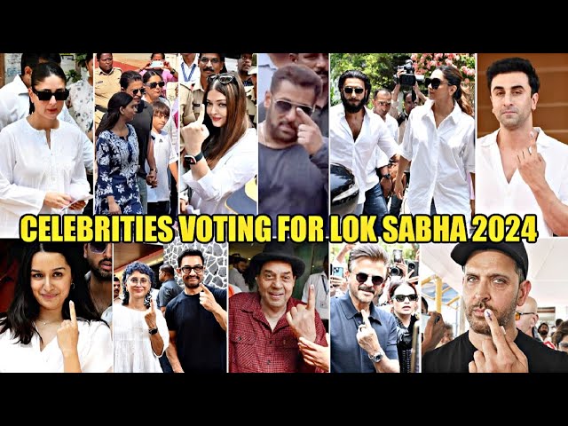 Celebrities Vote At Lok Sabha Election 2024 SRK, Salman, Aishwarya, Ranbir, Shraddha, Hrithik, Bebo