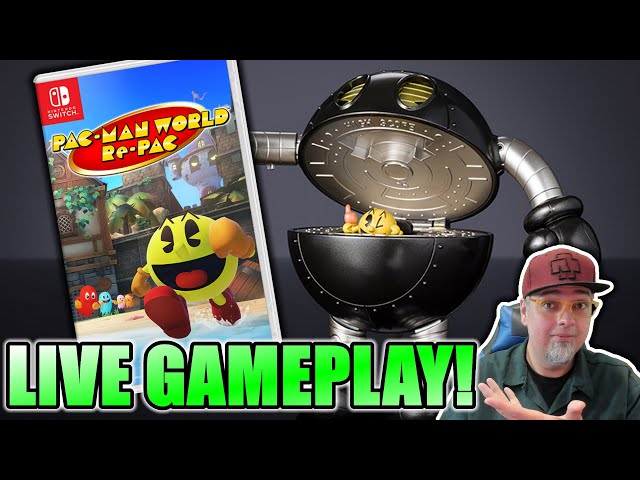 Pac-Man World Re-PAC Is HERE! Nintendo Switch Live Gameplay & Chrome Noir Chogokin!