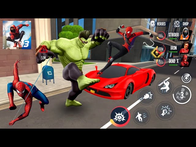 Marvel, Avengers, Spiderman, Hulk, Ironman, Superhero Fight Vs Criminal || Android Gameplay