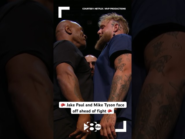 Jake Paul, Mike Tyson face off at New York press conference ahead of fight