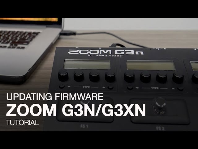 Zoom G3n / G3Xn: Updating the Firmware