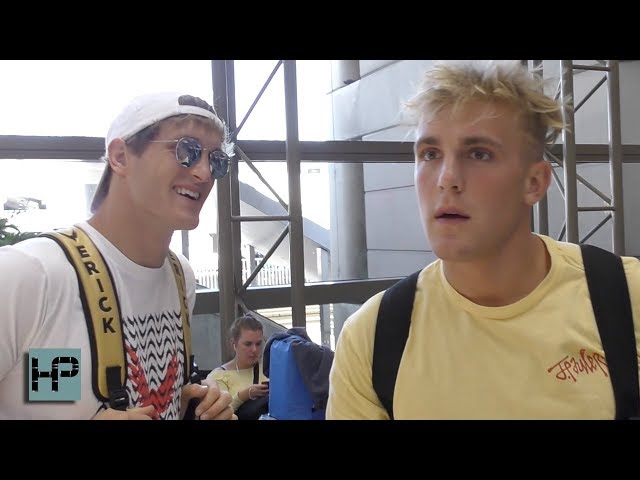 Jake Paul and Logan Paul Talk Deji & KSI Fights - Minutes Before Boarding a Plane to the UK