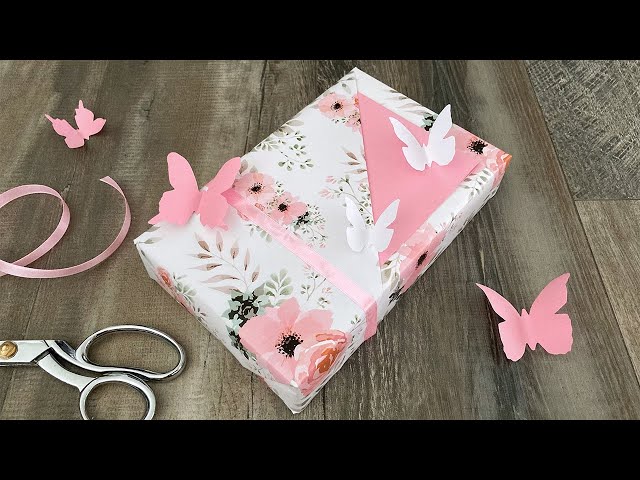 Spring Themed Pocket Gift Wrapping | Paper Craft Ideas