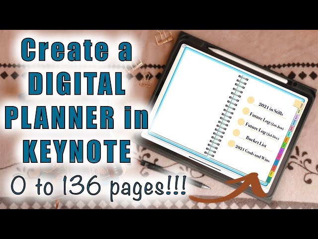How To Create a DIGITAL PLANNER in KEYNOTE || Digital Planner 2021