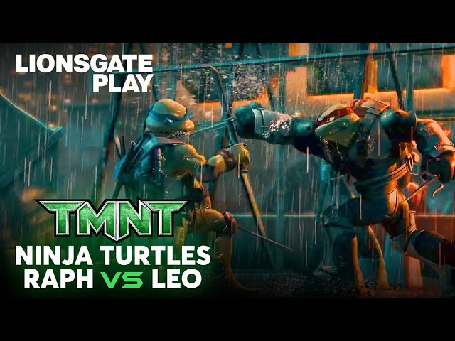 Raph vs Leo | Teenage Mutant Ninja Turtles | Chris Evans | Fight Scene @lionsgateplay